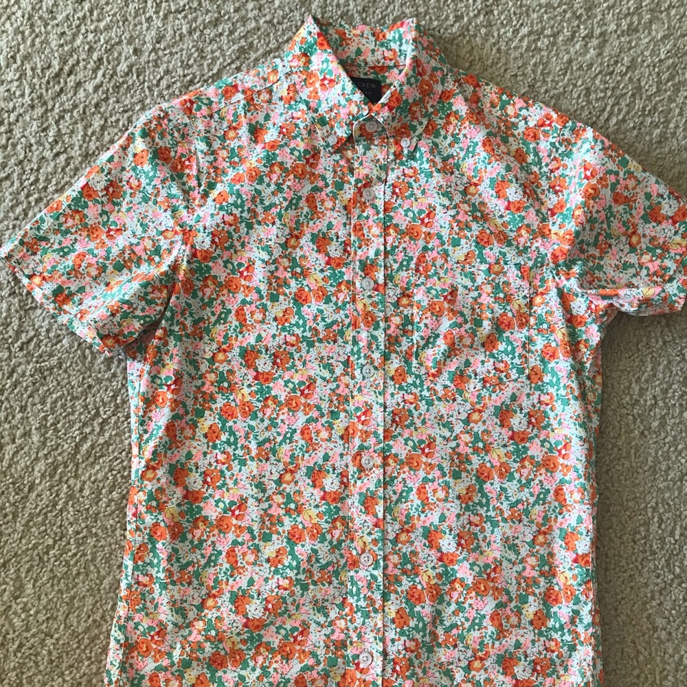 J. Crew Floral Button Up